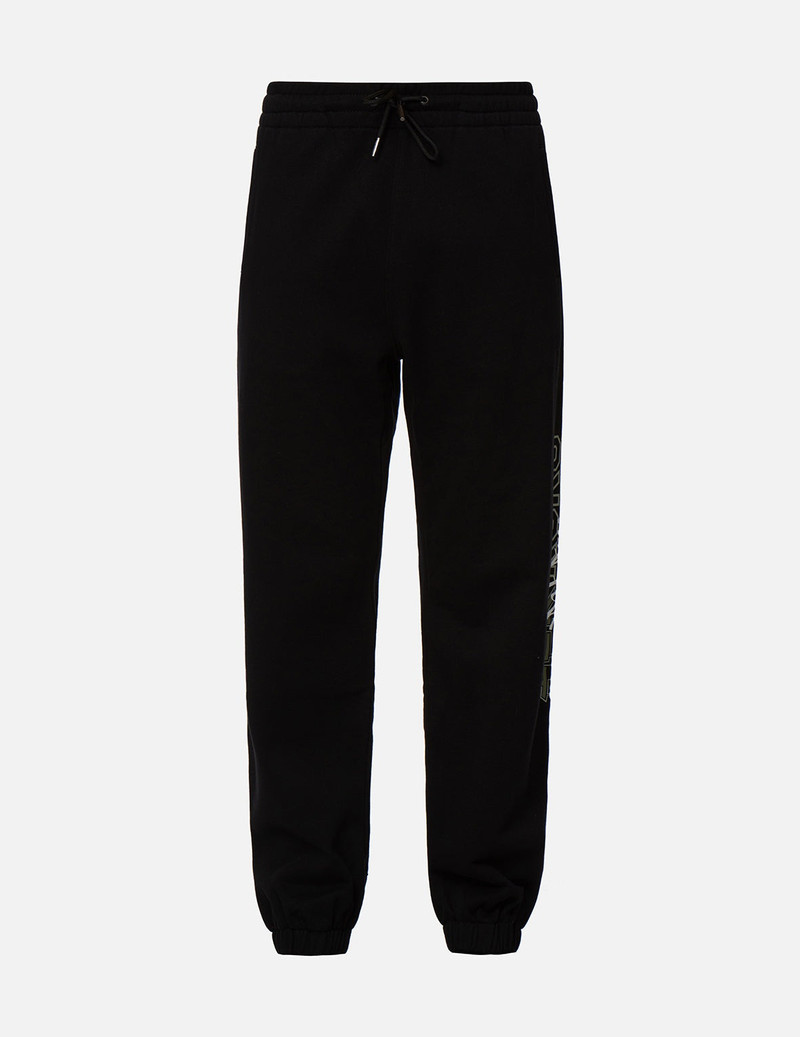 Logo and Slogan Print Sweatpants 1