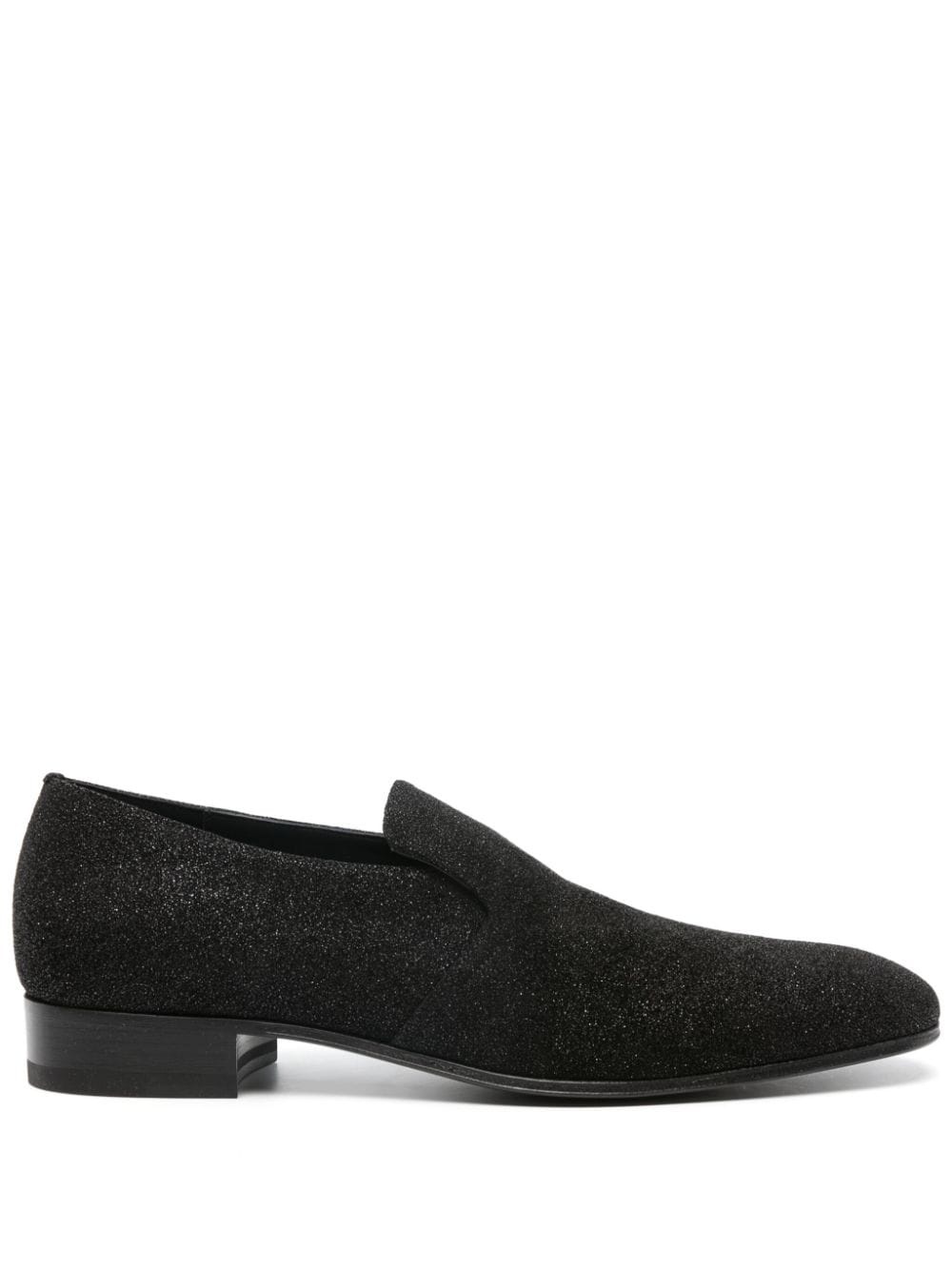 glitter leather slippers - 1