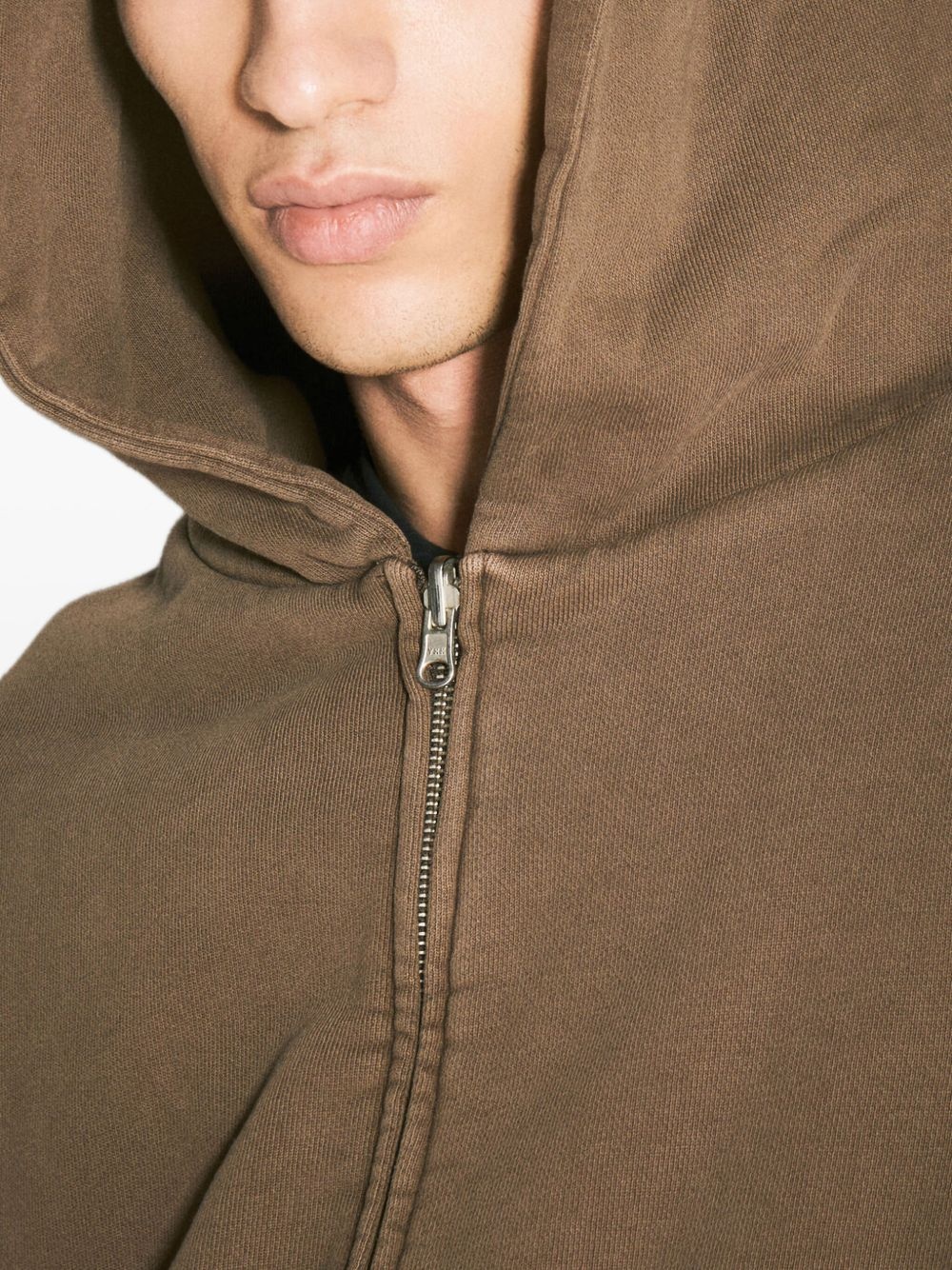 organic cotton zip-up hoodie - 4