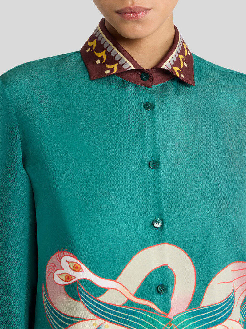 Etro SILK SHIRT WITH ABSTRACT PRINT outlook