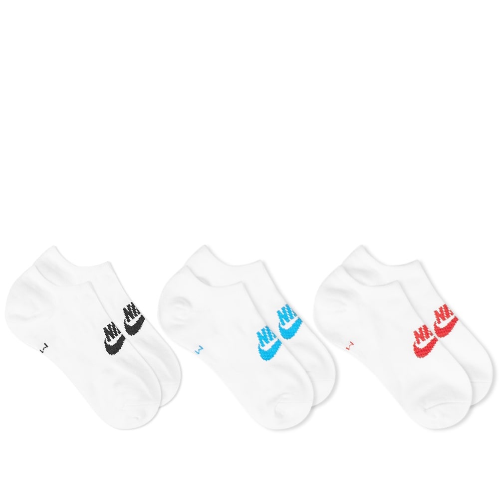 Nike Cotton Cushion Low Cut Ankle Sock - 3 Pack - 1