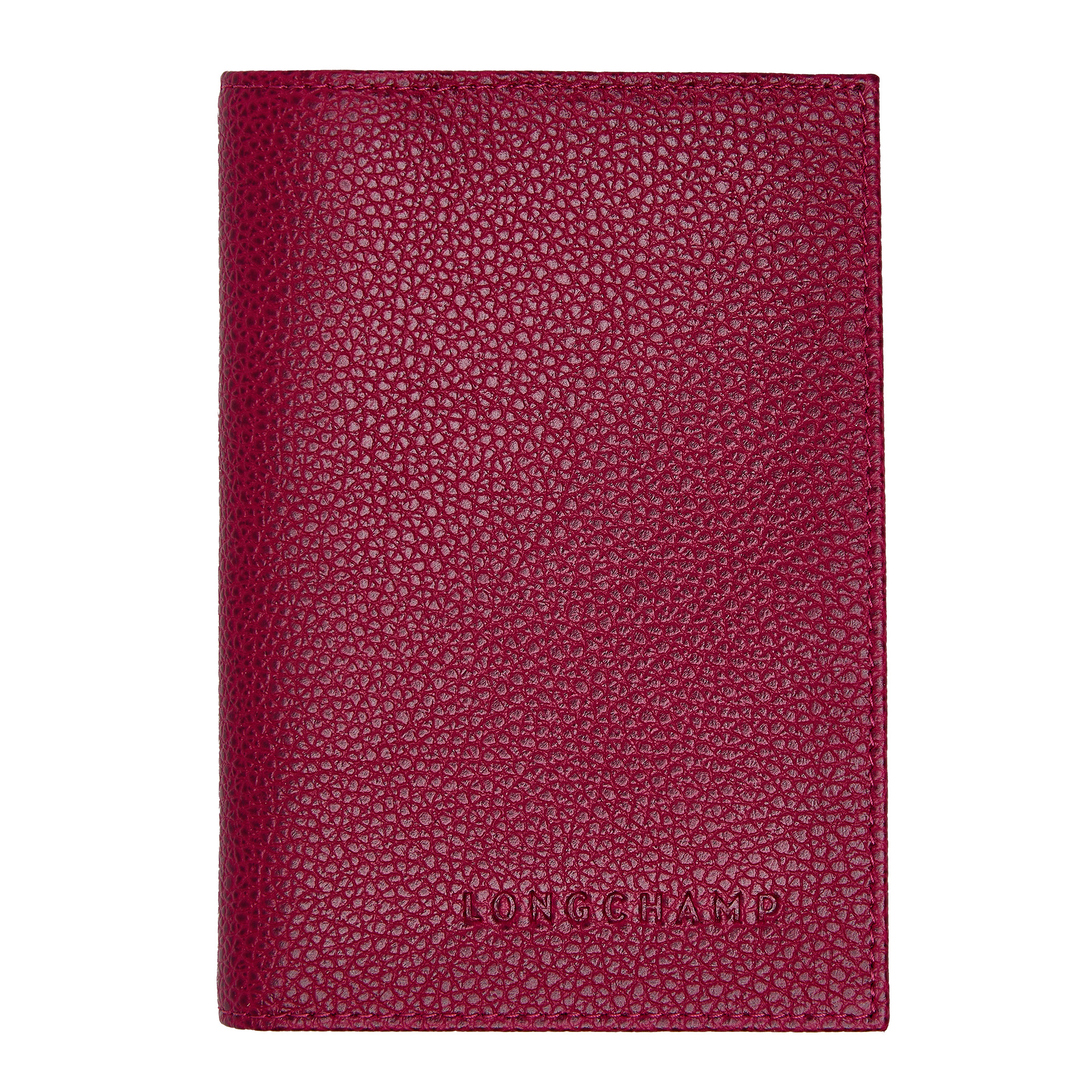 Le Foulonné Passport cover Beetroot - Leather - 3