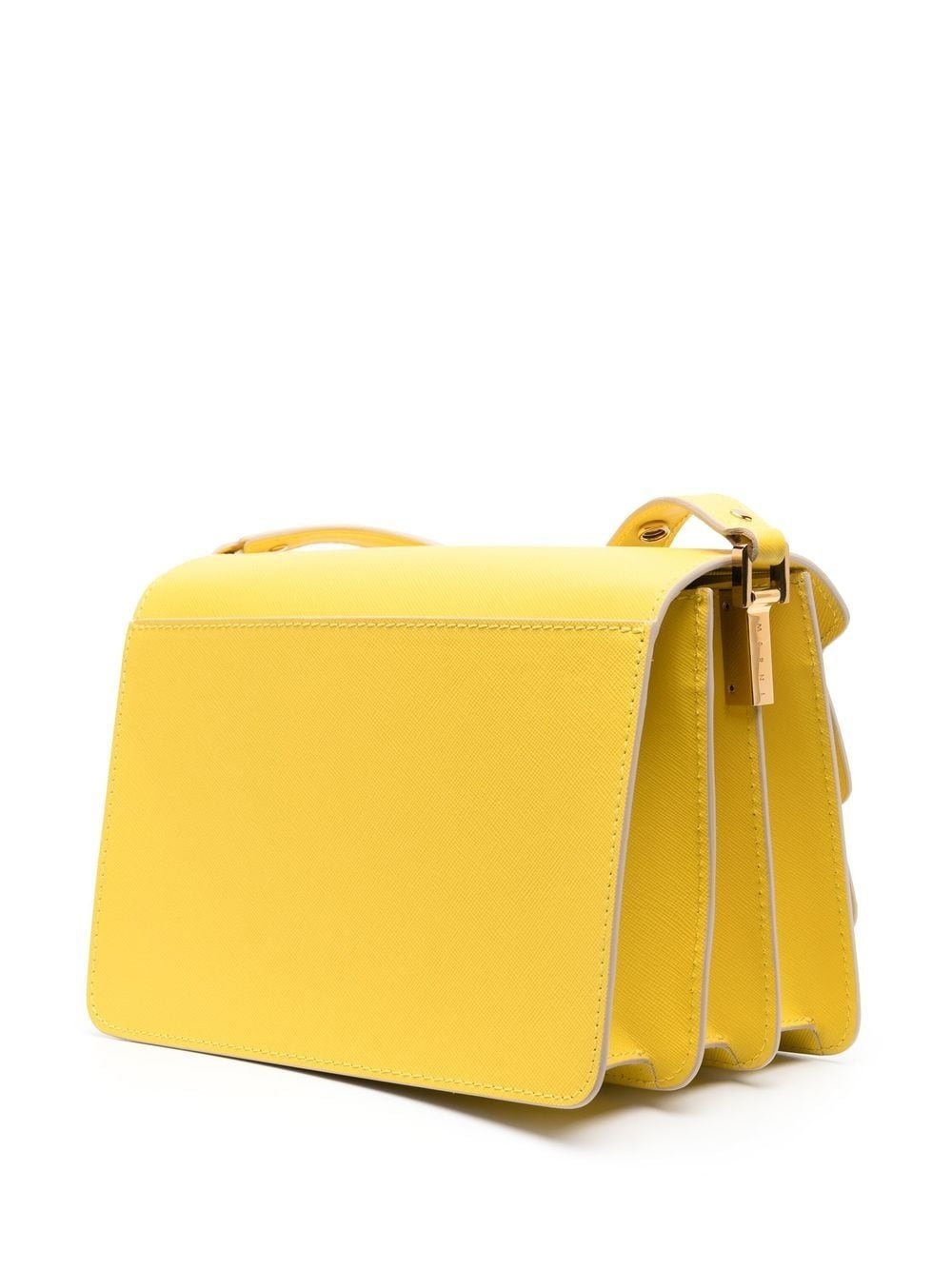 Trunk leather shoulder bag - 3