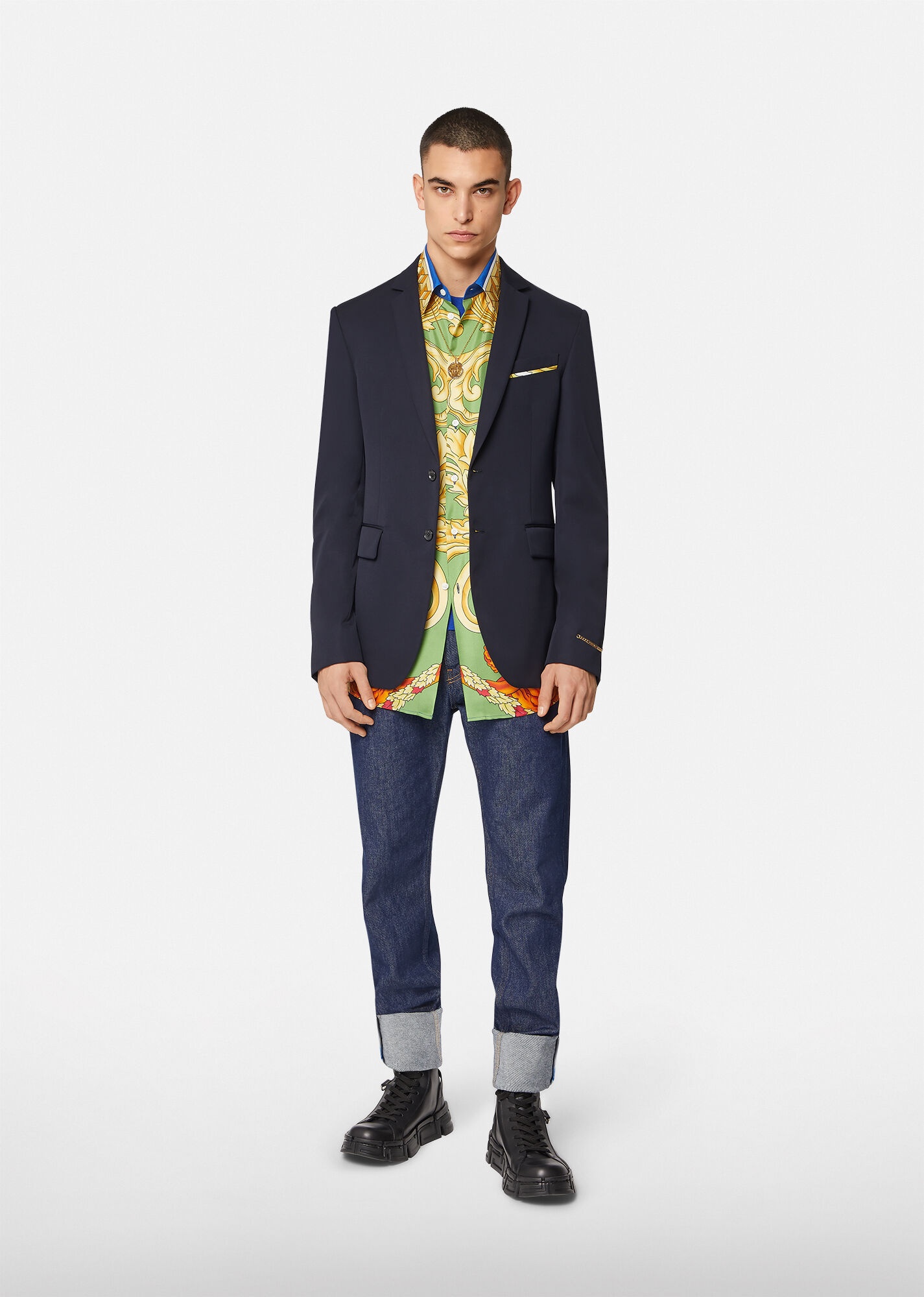 Medusa Renaissance Accent Wool Blazer - 4