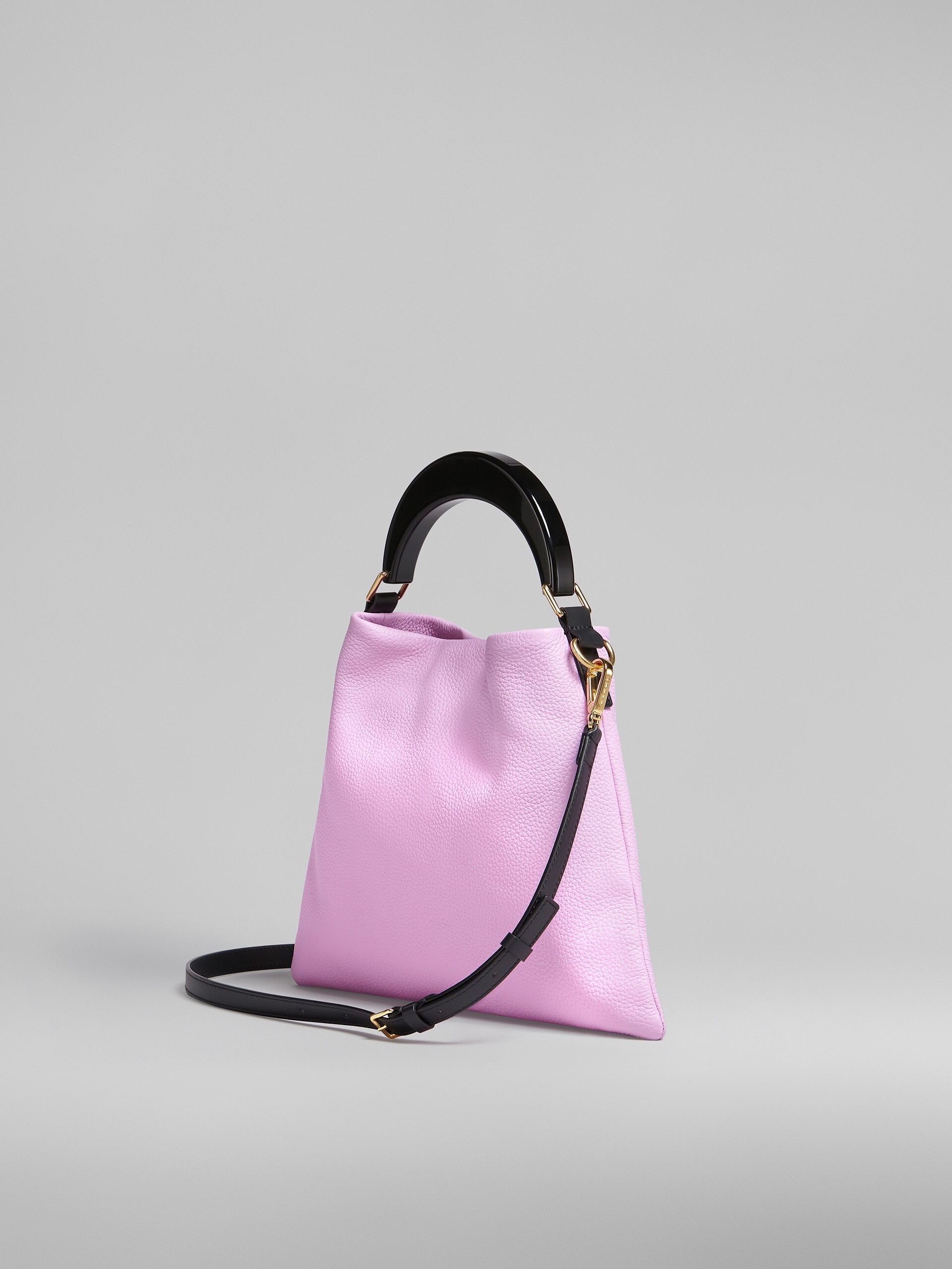 VENICE SMALL BAG IN PINK LEATHER - 3