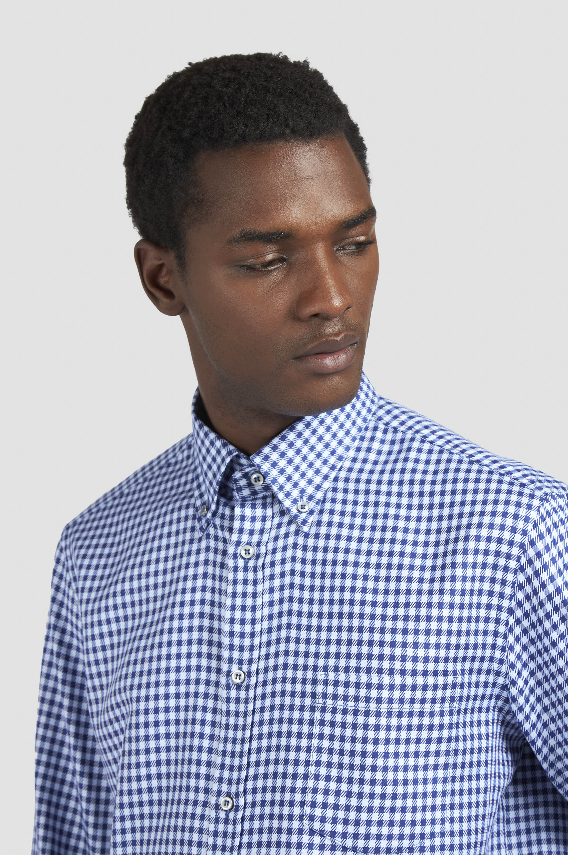 COTTON SHIRT WITH CHECKERED PATTERN - 4