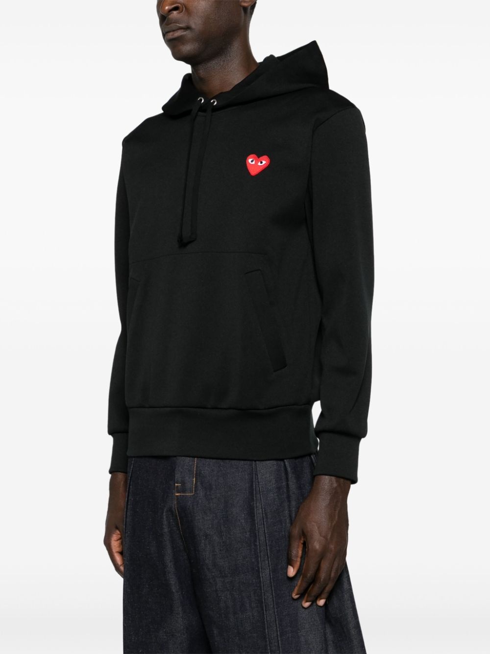 heart-print pullover hoodie - 4