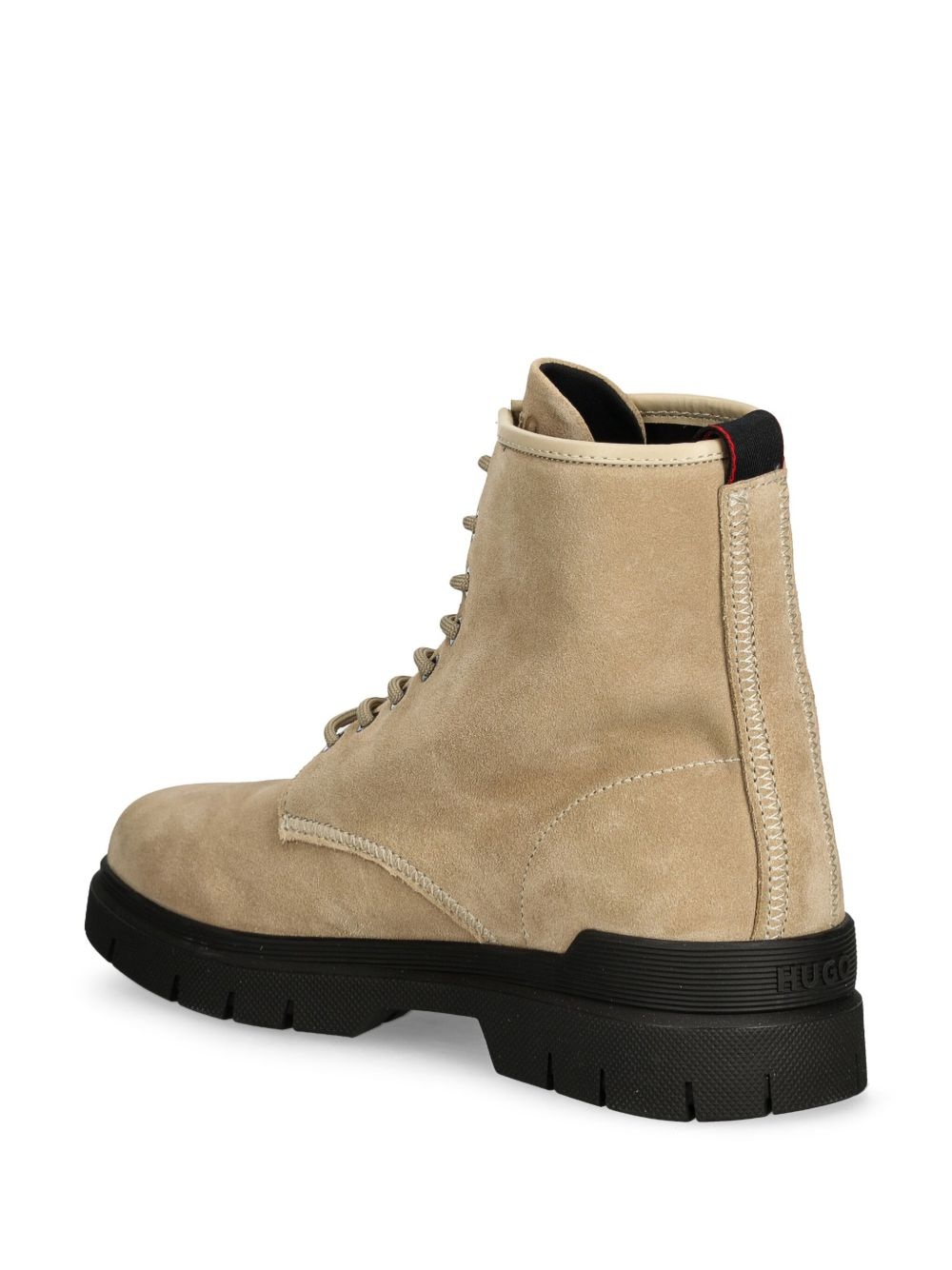 logo-embossed boots - 3
