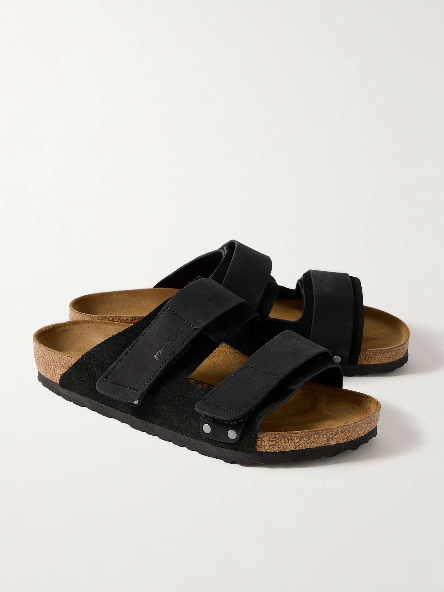 Uji Nubuck-Trimmed Suede Sandals - 4