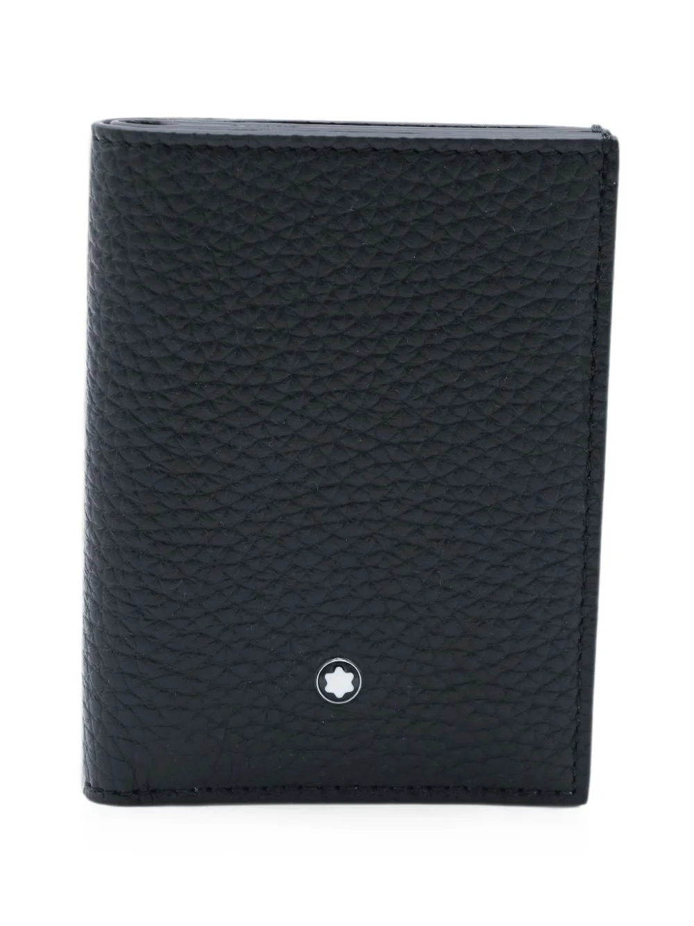 grained leather wallet - 1