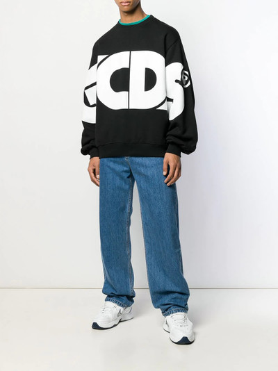 GCDS logo print sweatshirt outlook