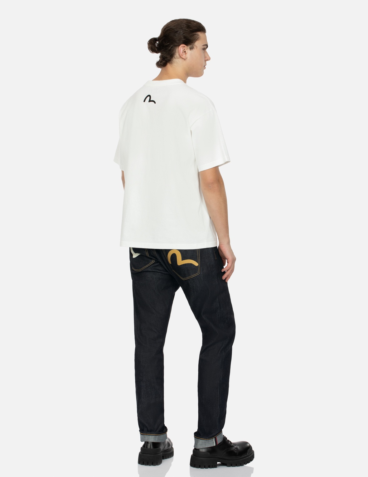 SEAGULL PRINT POCKETS CARROT FIT JEANS #2017 - 3