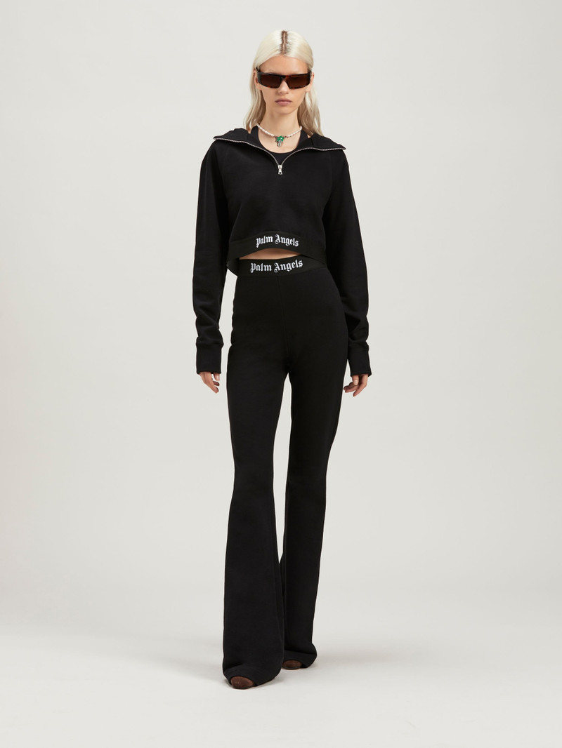 Palm Angels Logo Tape Zipped Hoodie outlook