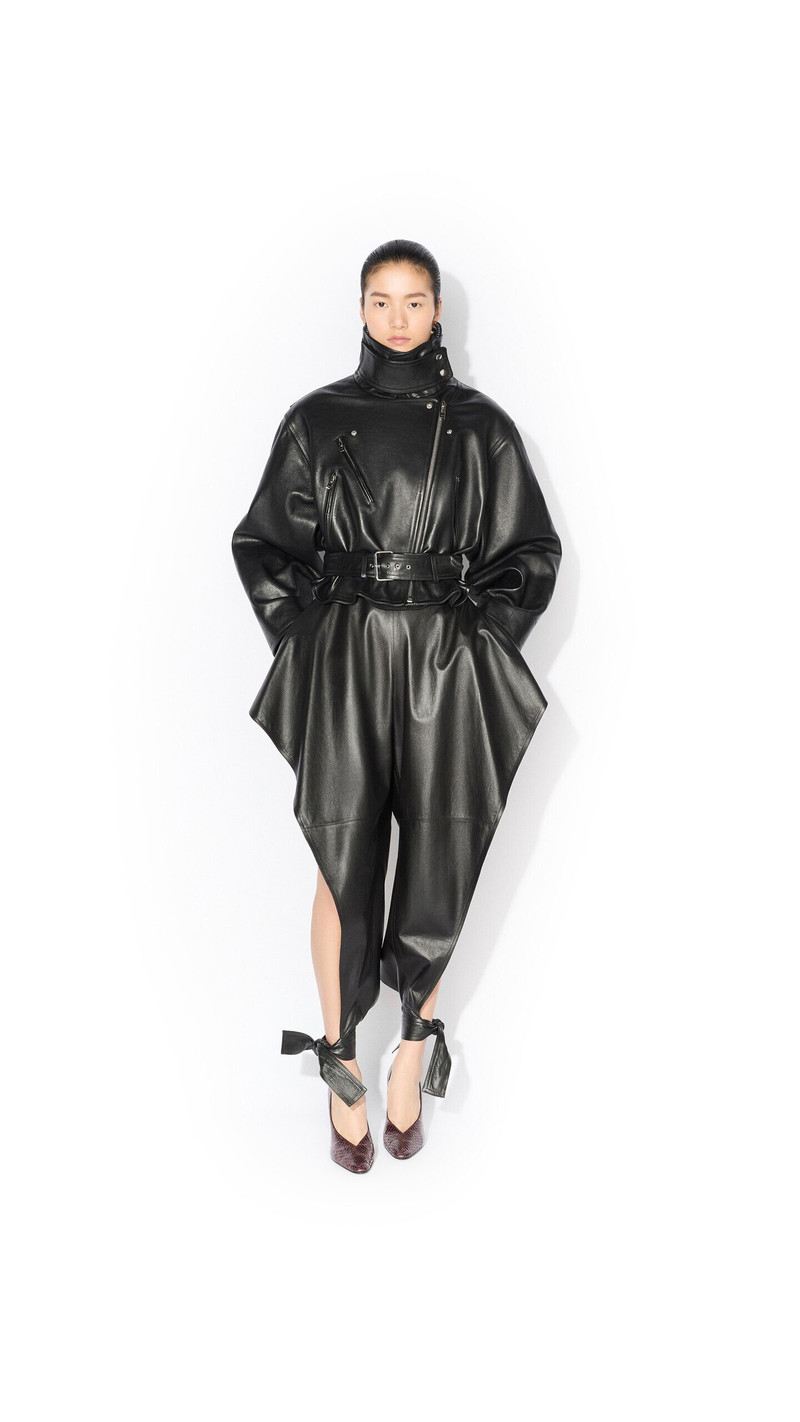 PANELLED LEATHER PANTS 2