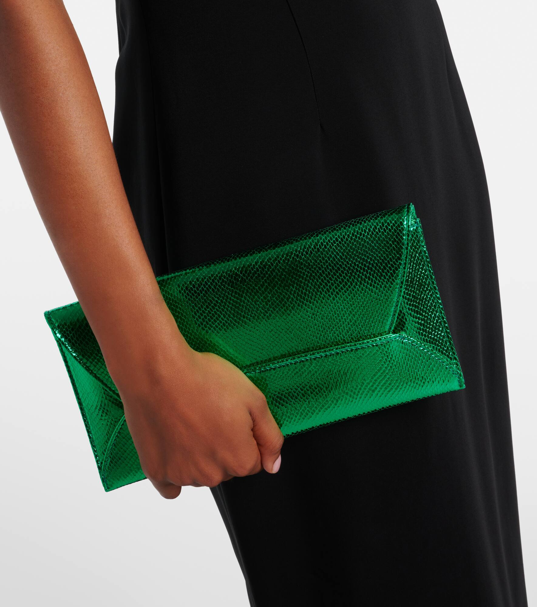Envelope Small metallic leather clutch - 2