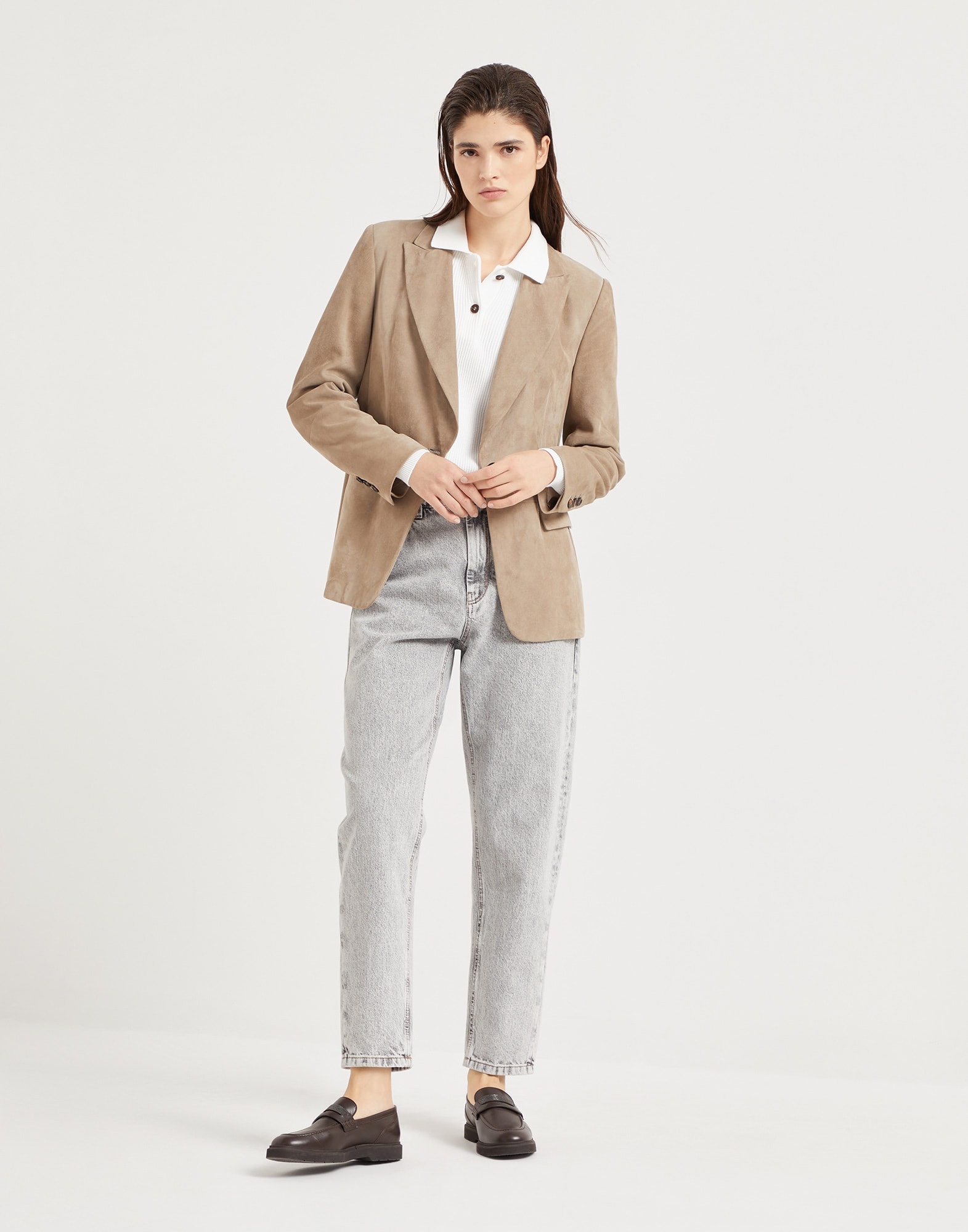 Authentic denim baggy trousers with shiny tab - 3