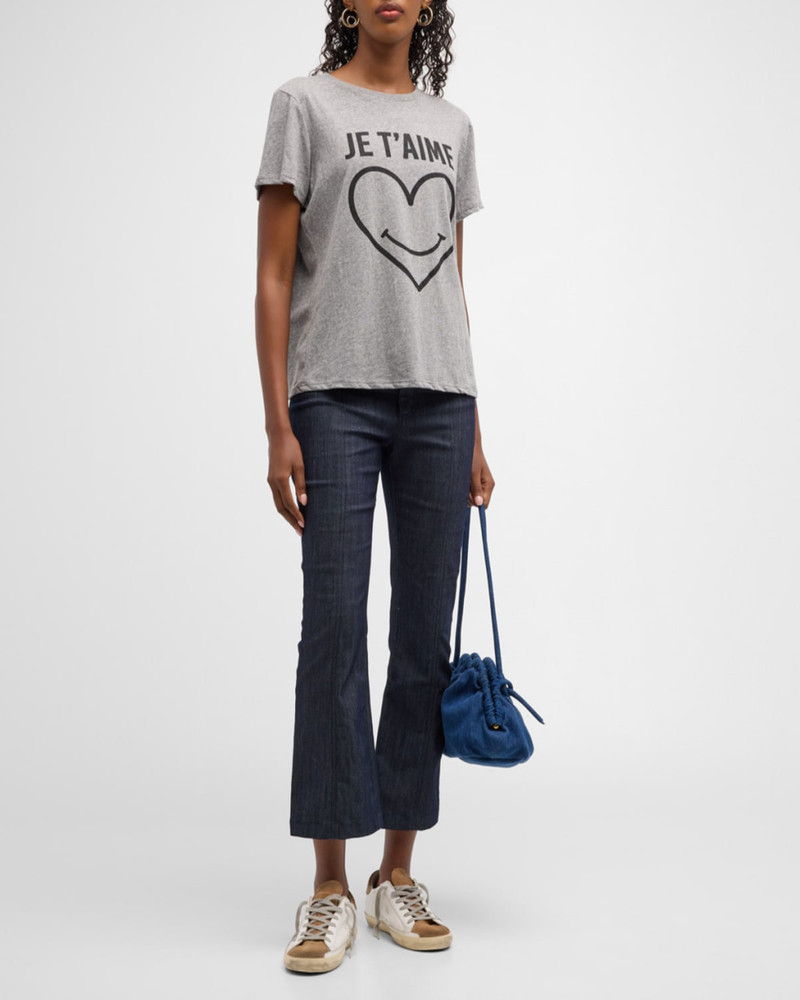 Cinq à Sept Smiling Heart Graphic T-Shirt outlook