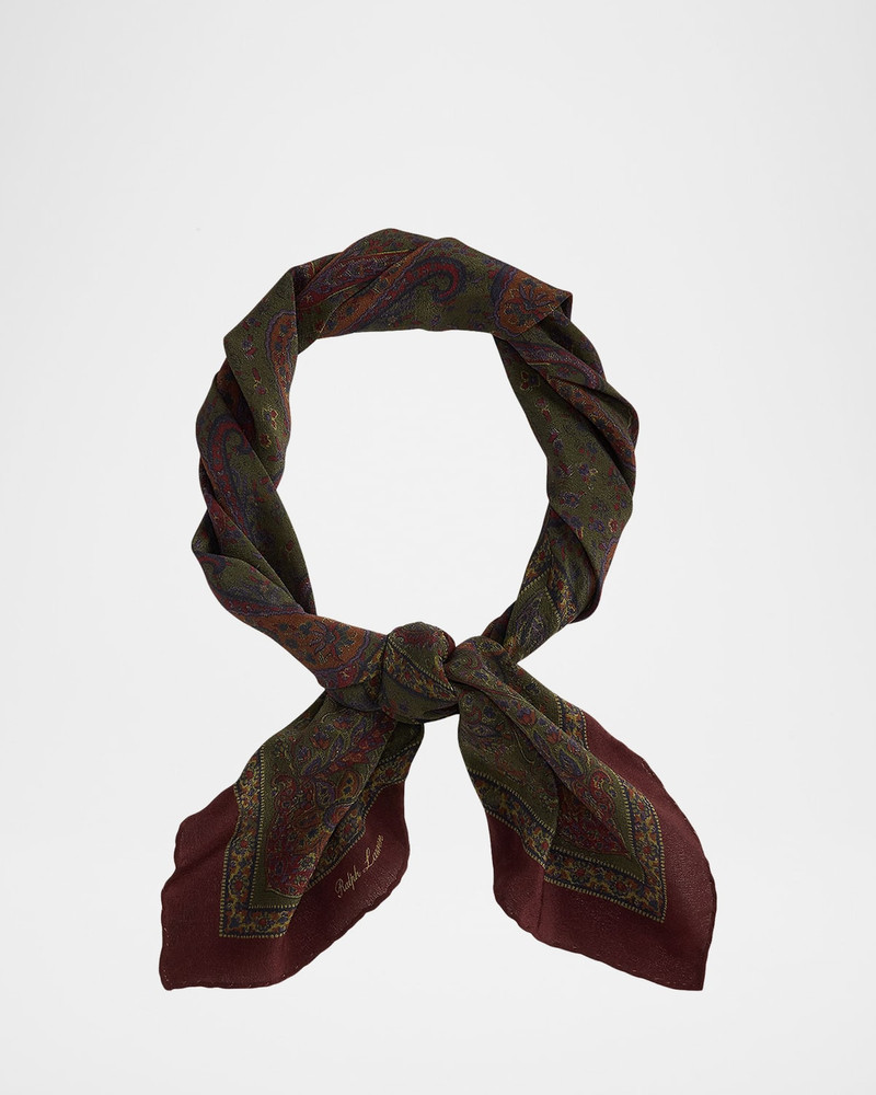 Men's Silk Paisley Neck Scarf 1