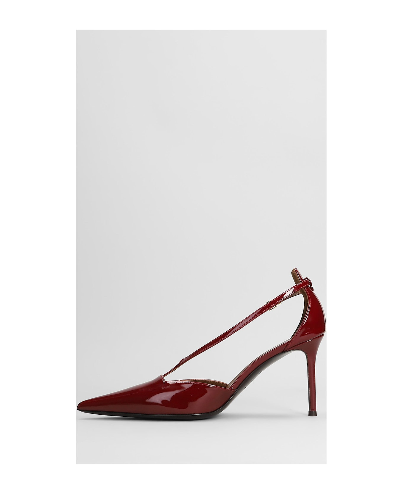 Almha 85 Pumps In Red Patent Leather - 3
