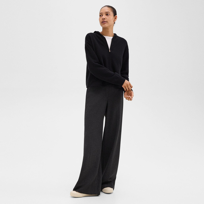 Wide-Leg Pant in Double-Knit Jersey 1