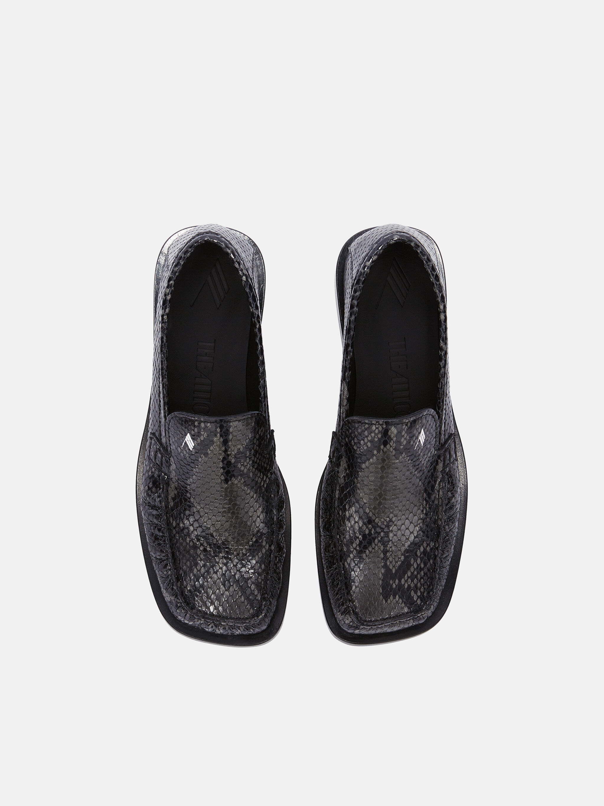 ''CHARLES'' BLACK AND GREY LOAFER - 3