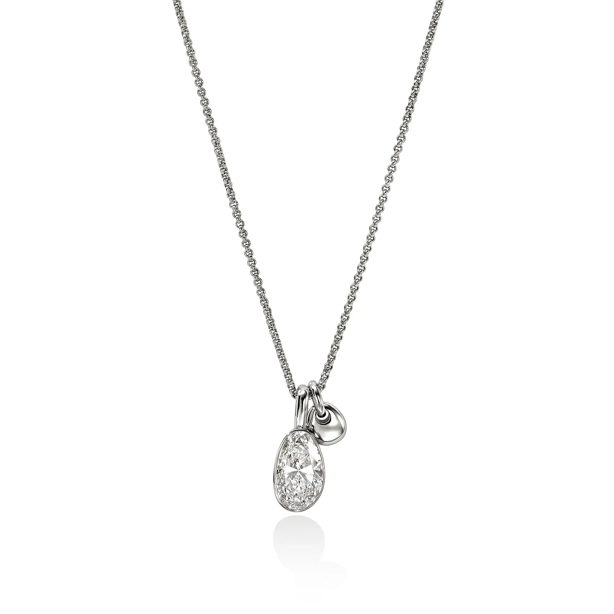 JH Lovestruck™ Pendant Necklace, Sterling Silver, Diamond, 3.25TCW - 1