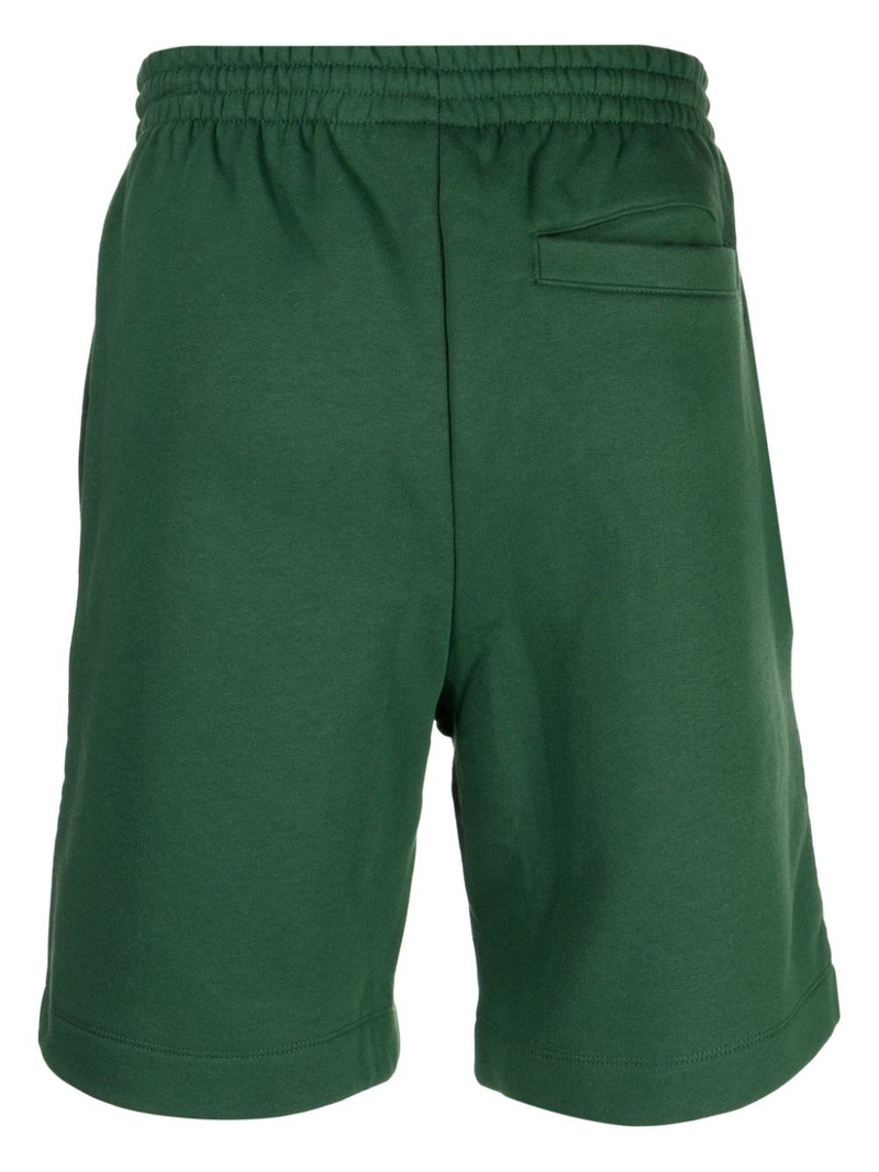 LACOSTE logo-patch cotton blend track shorts outlook