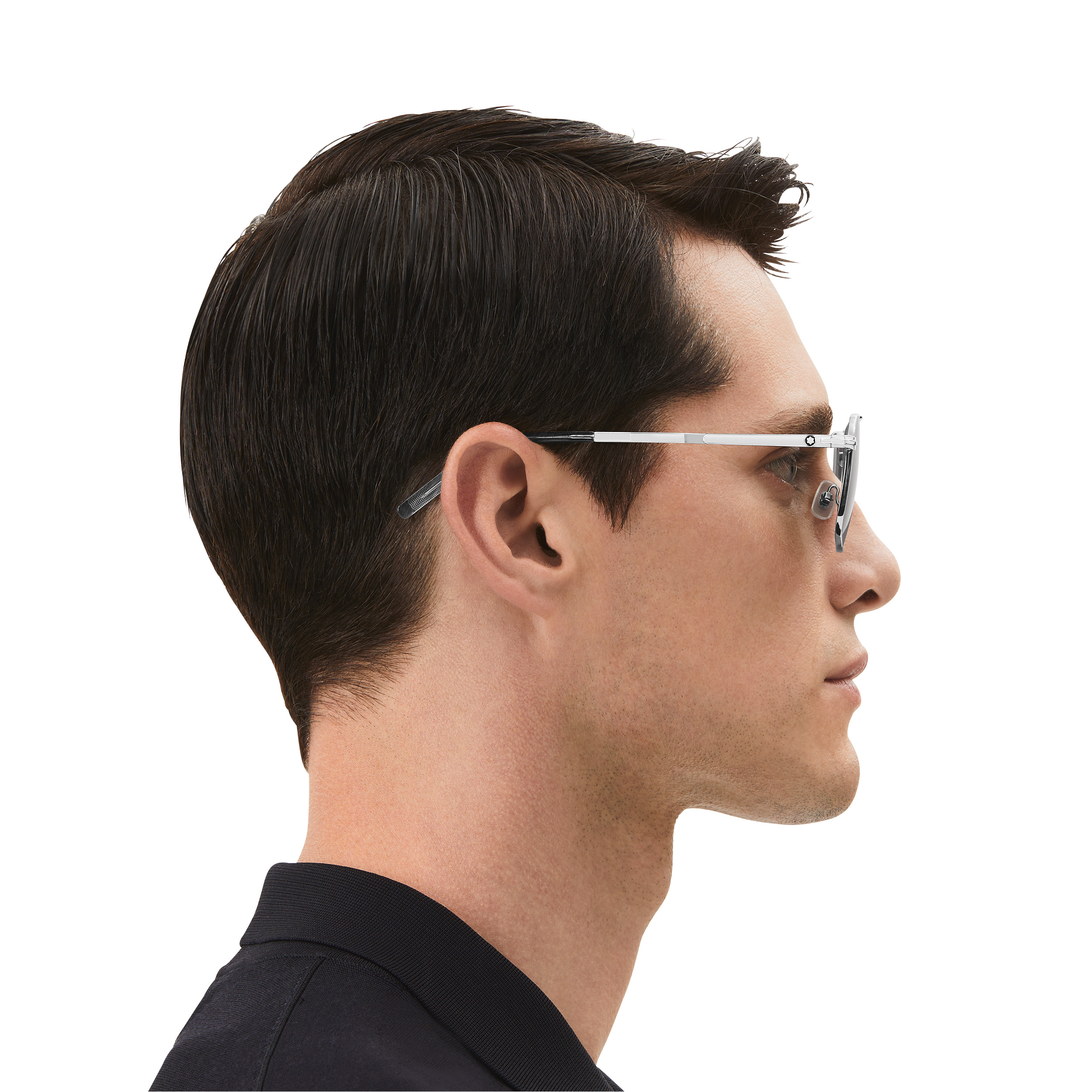 RECTANGULAR SUNGLASSES WITH SILVER COLOURED METAL FRAME - 6