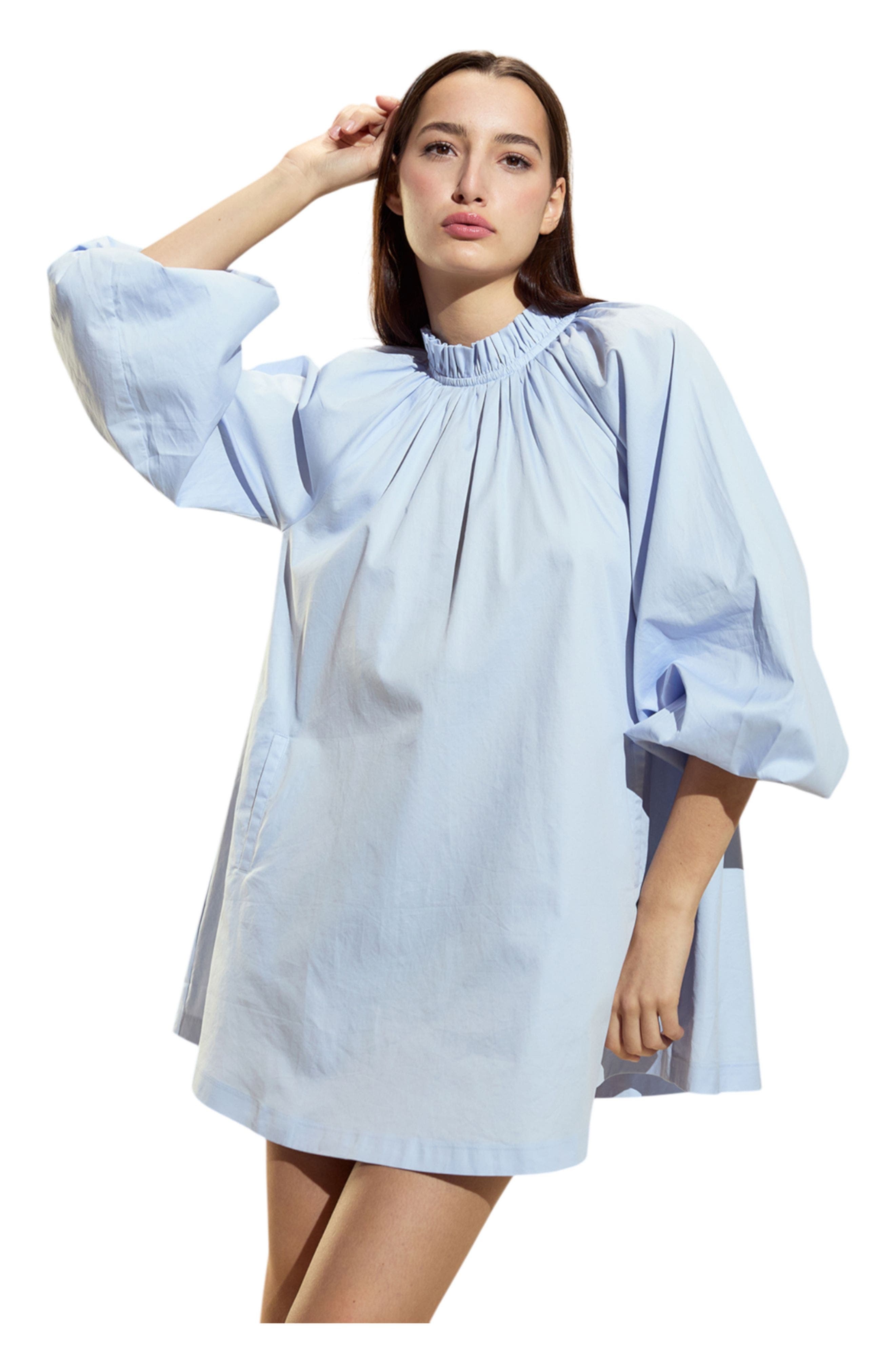 Cynthia Rowley Macaron Mini Shift Dress in Blue at Nordstrom - 1