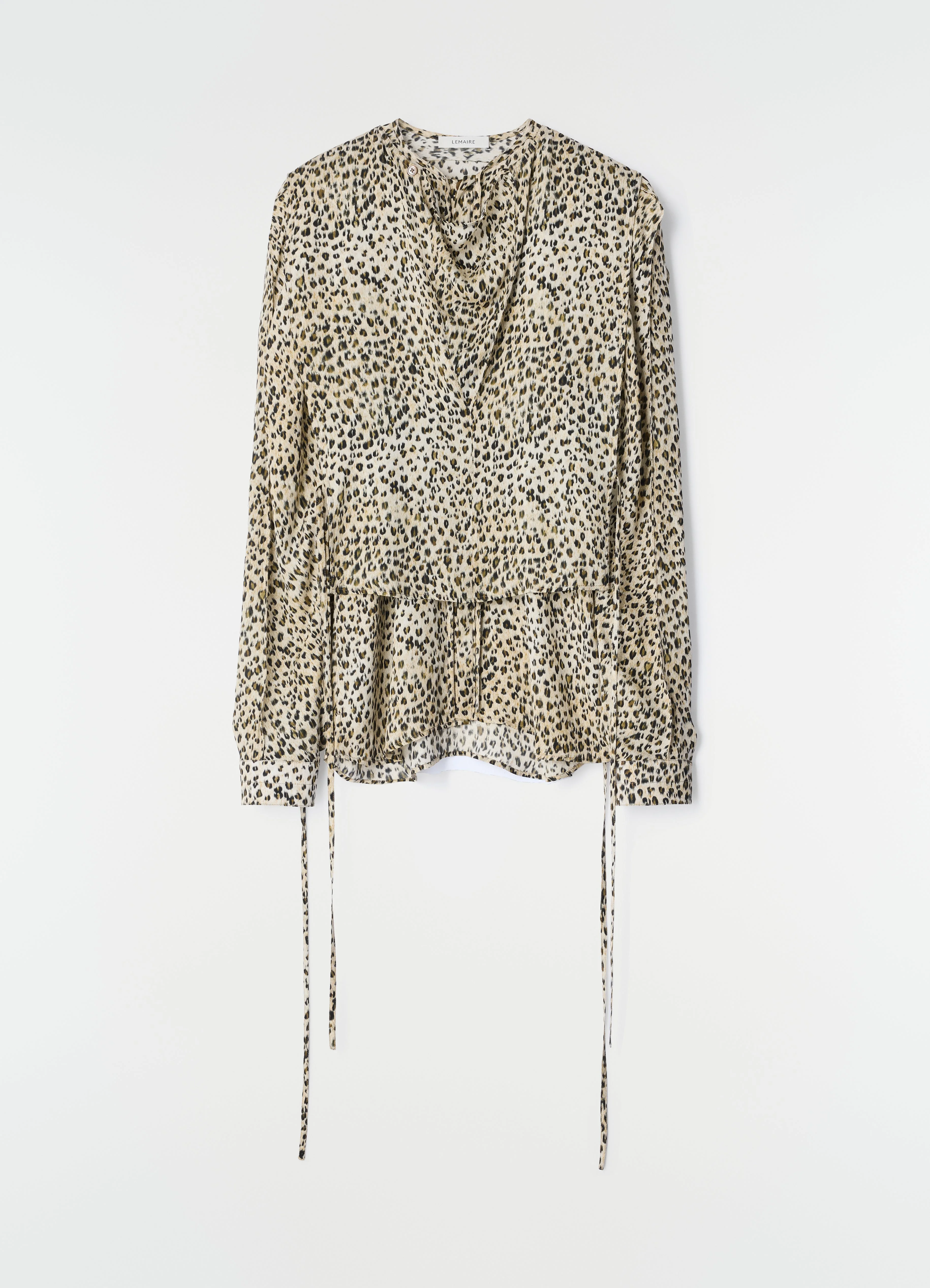 LAYERED BLOUSE IN LEOPARD PRINTED VISCOSE - 1