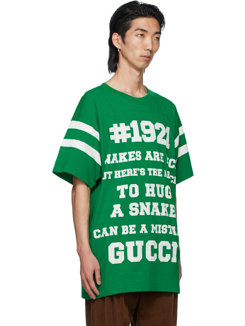 GUCCI To Hug a Snake-print T-shirt outlook