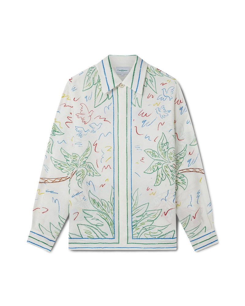 Crayon Tennis Club Silk Shirt | Casablanca Paris 1