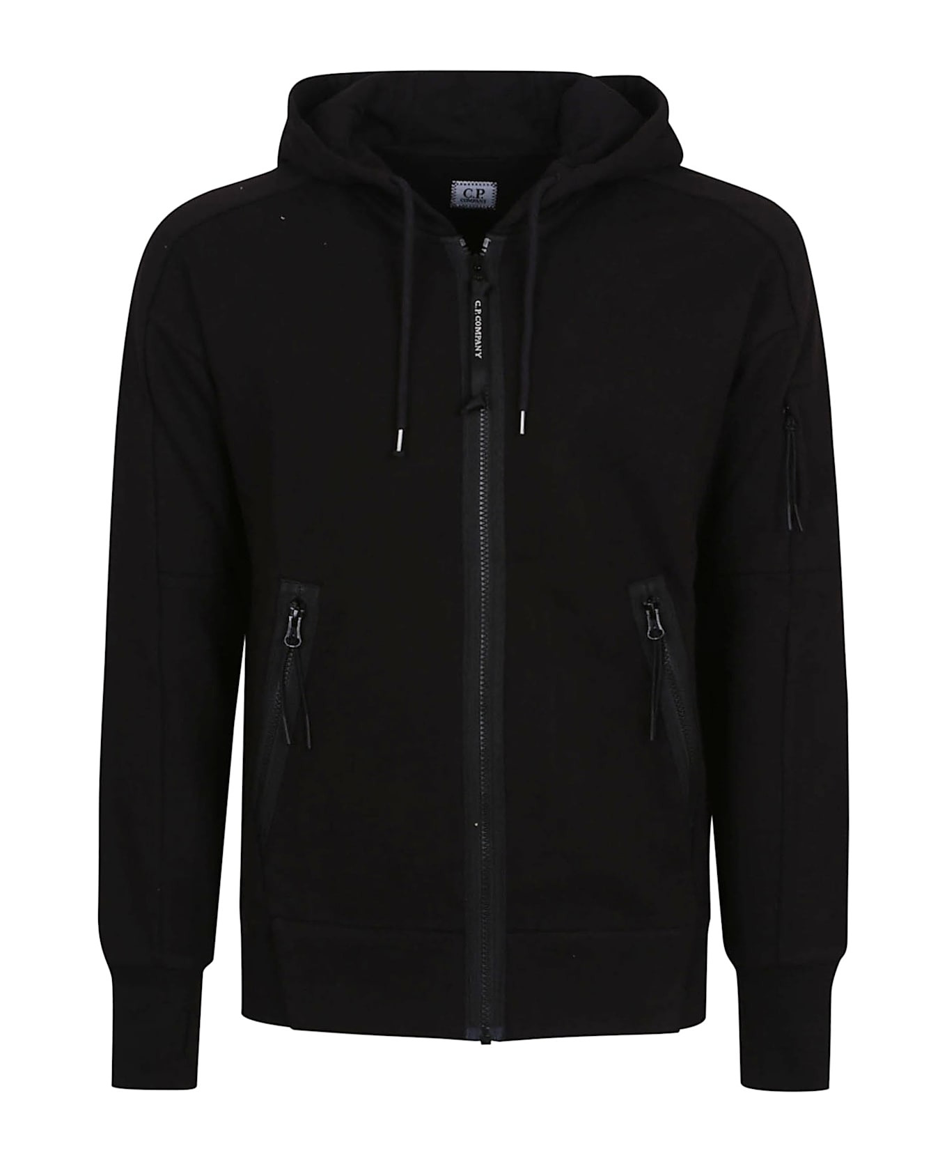 Sweatshirts Hooded Open In Diagonal Raised Fleece - 1