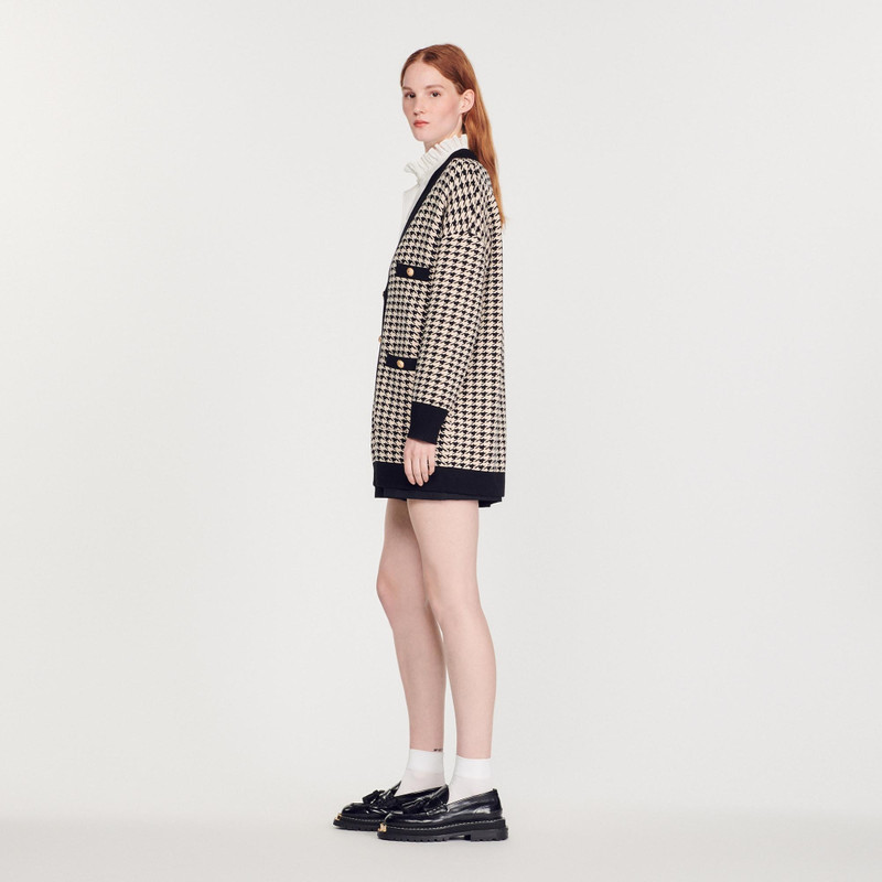 Long houndstooth cardigan 7