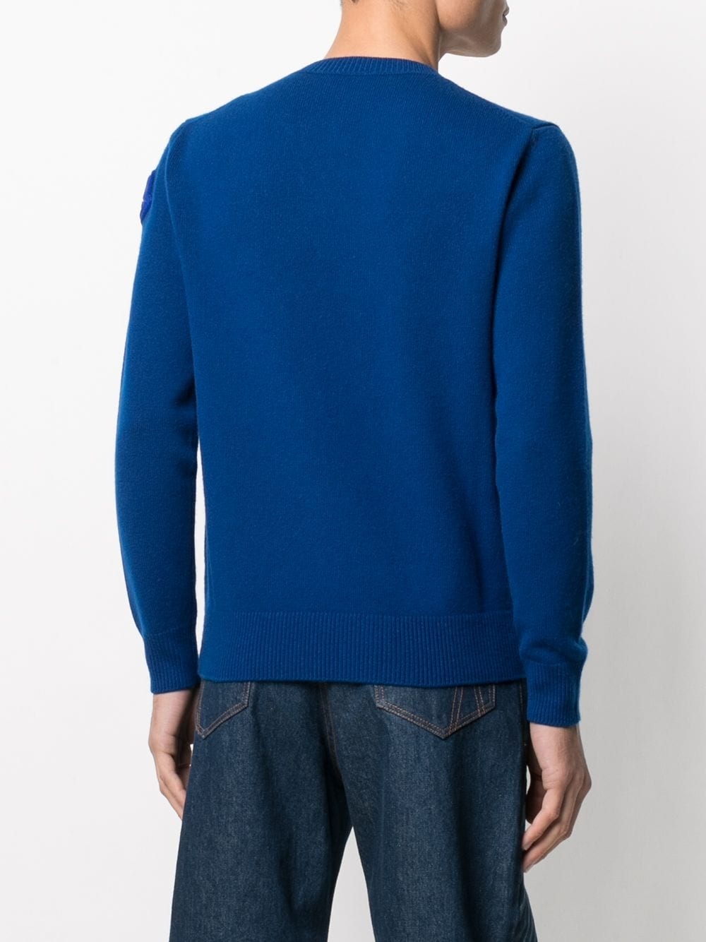 embroidered crew-neck jumper - 4