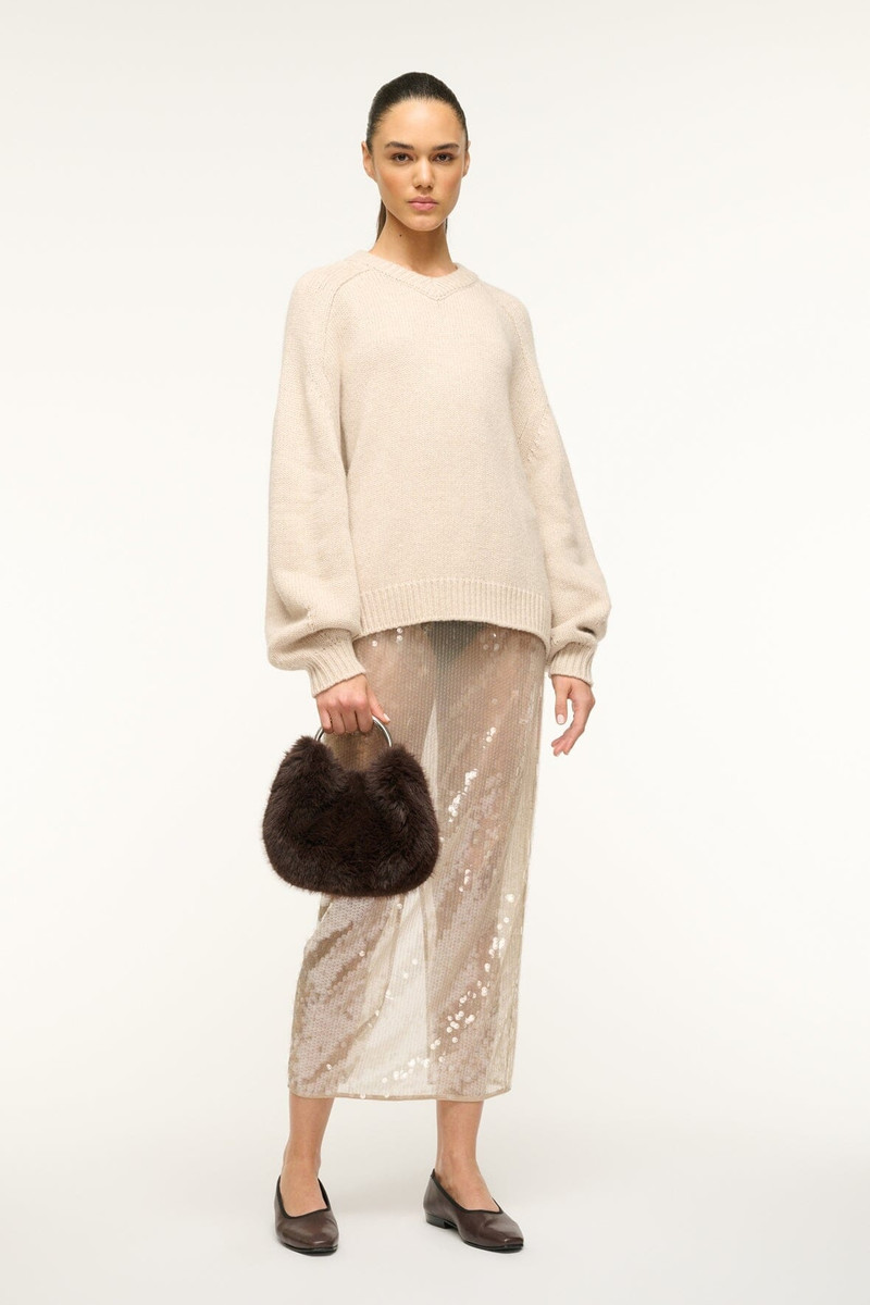 STAUD ROMEO FAUX FUR BAG ESPRESSO 4