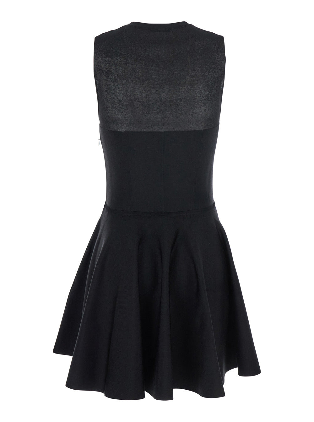 Givenchy Women Black Crew Neck Dress With Flared Skirt In Fabric Woman - 2