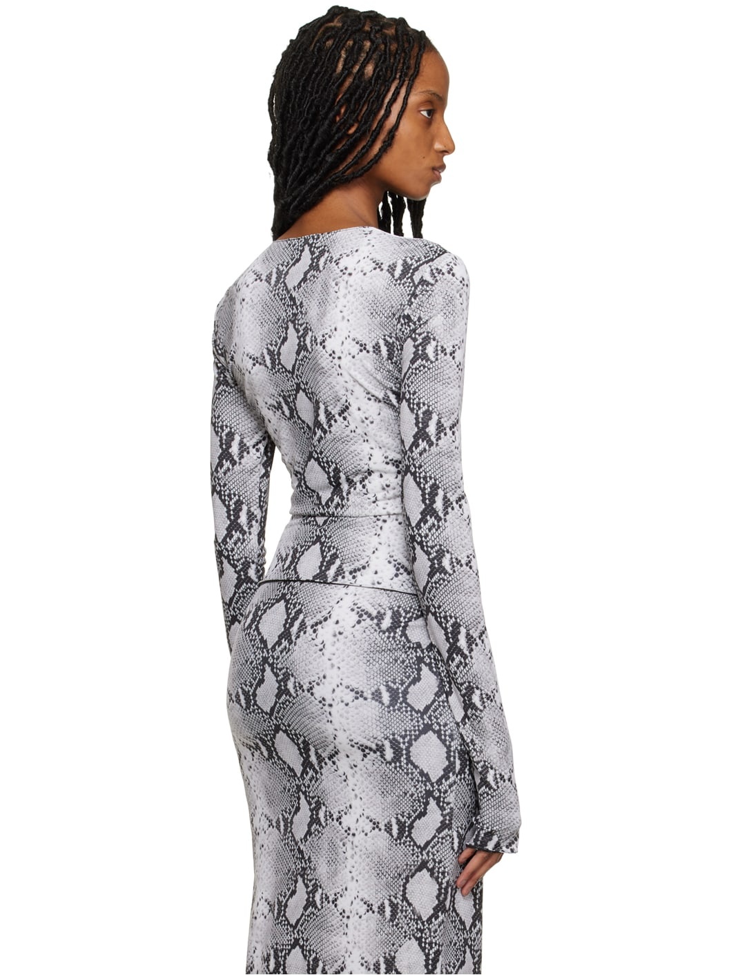 Gray Tanith Long Sleeve T-Shirt - 3
