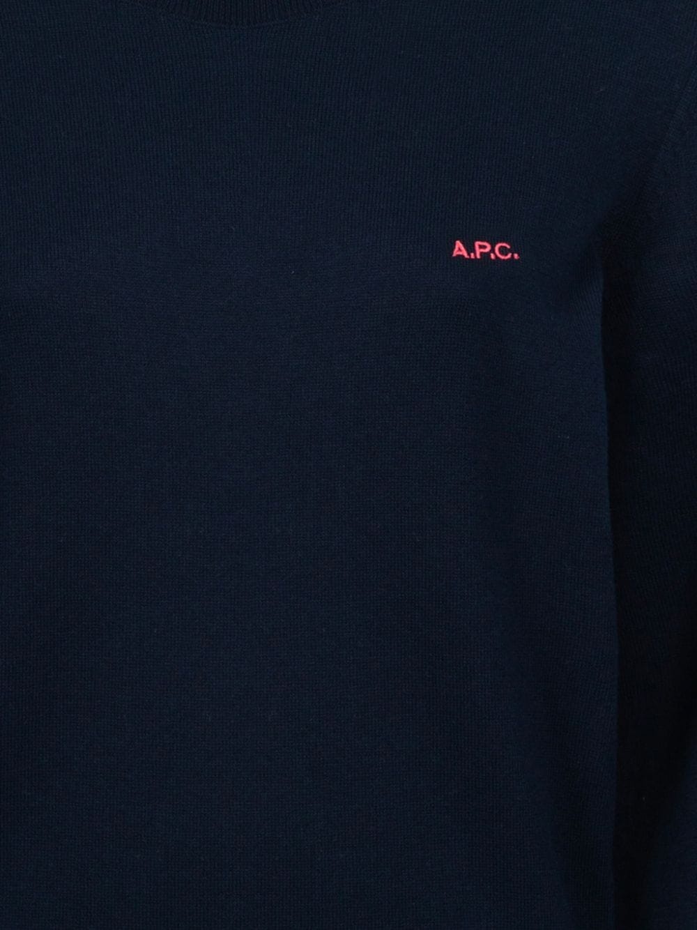 logo-embroidered jumper - 3