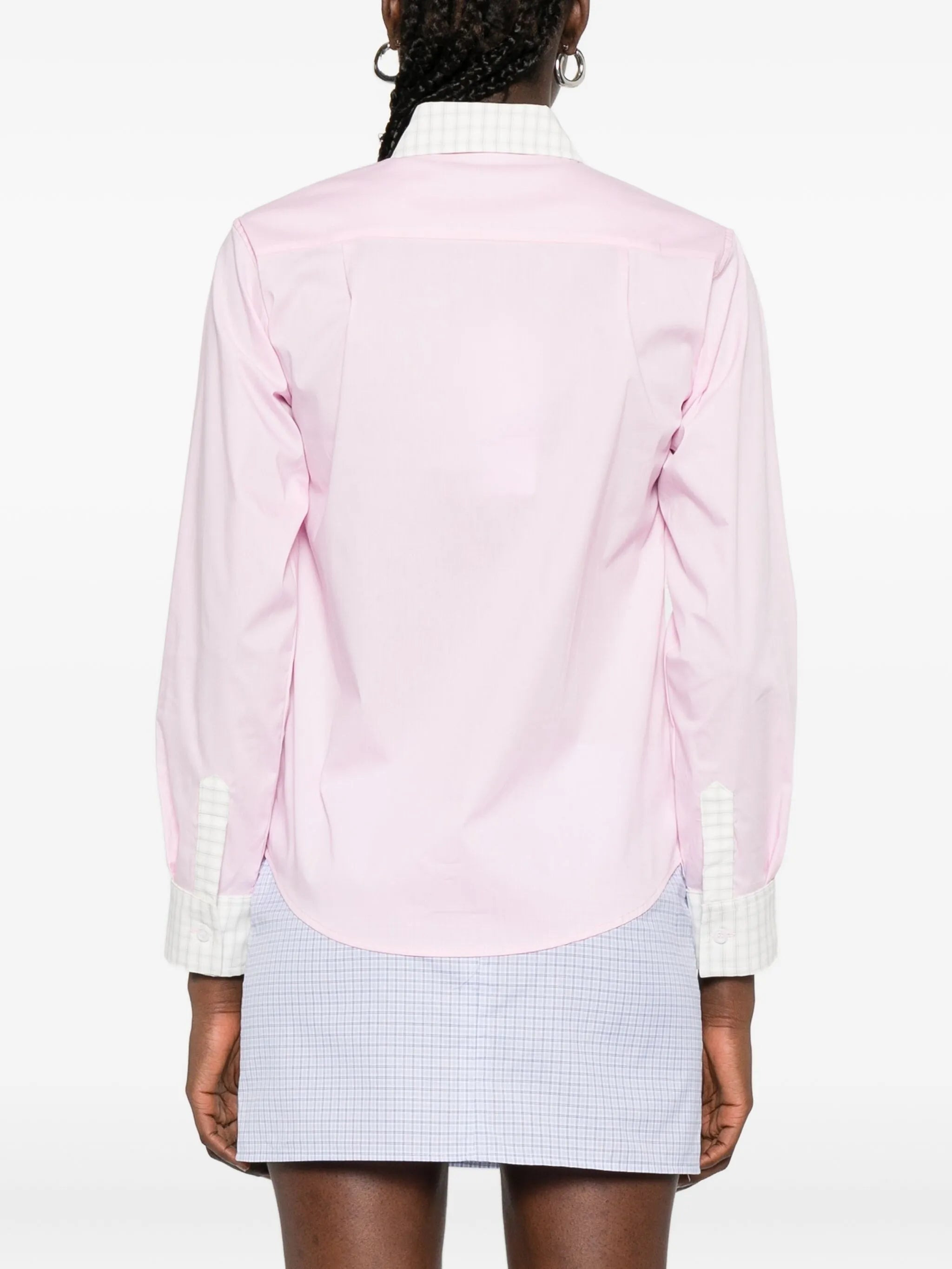 Gimaguas Gingham-trimmed Cotton Shirt - 2