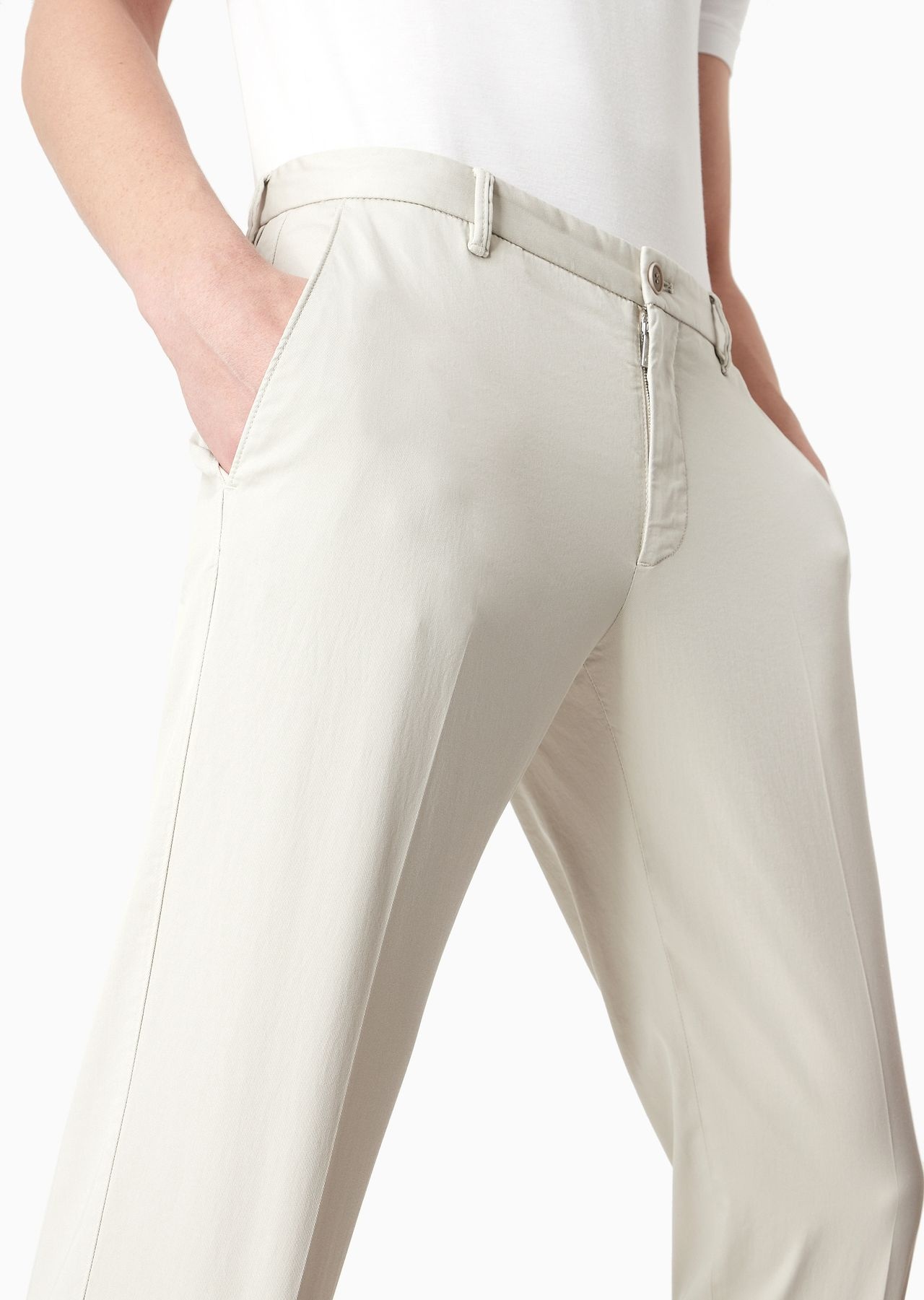Trousers in stretch-cotton gabardine - 5