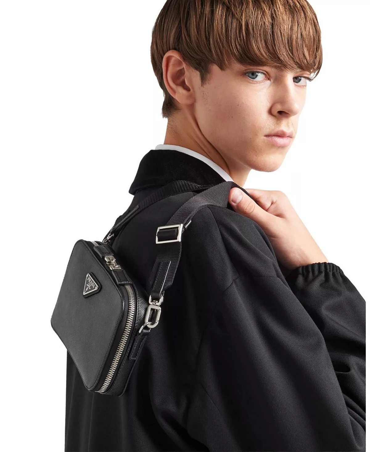 Brique Saffiano Leather Bag - 4