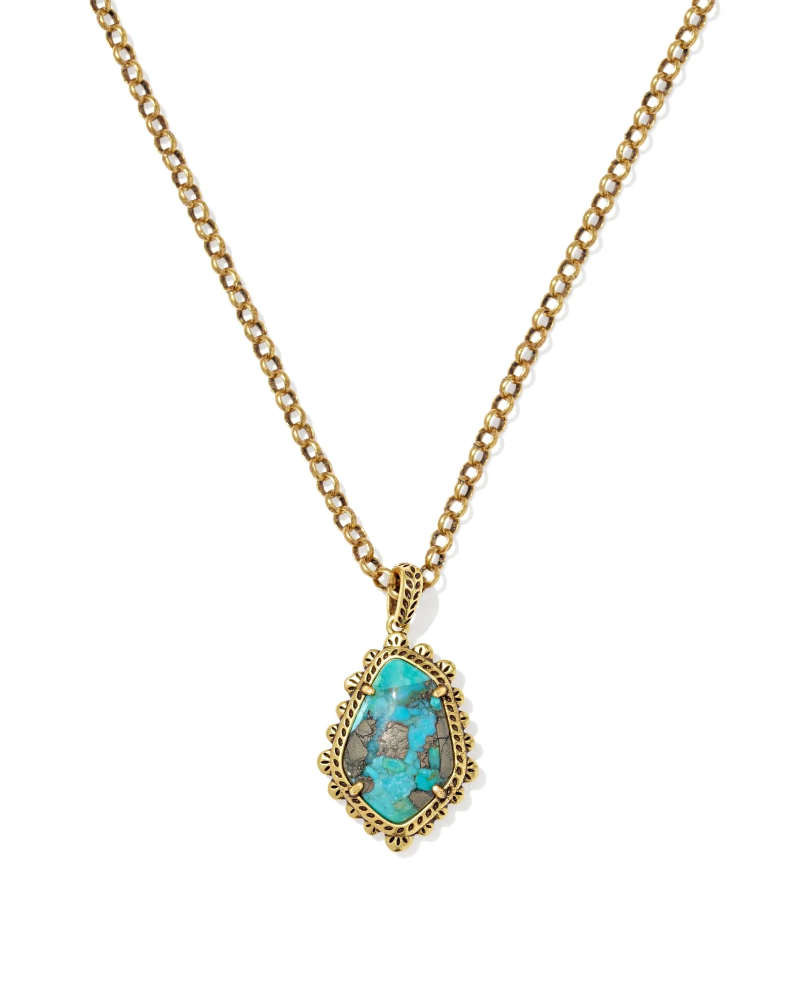 Ellery Vintage Gold Short Pendant Necklace - 1