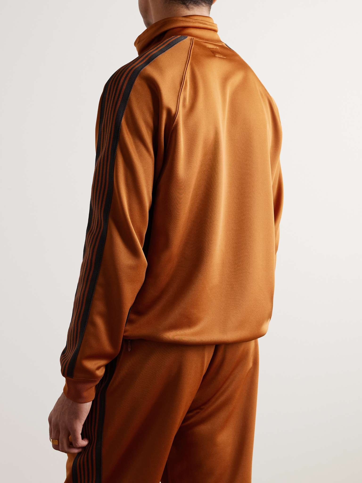 Webbing-Trimmed Logo-Embroidered Tech-Jersey Track Jacket - 4