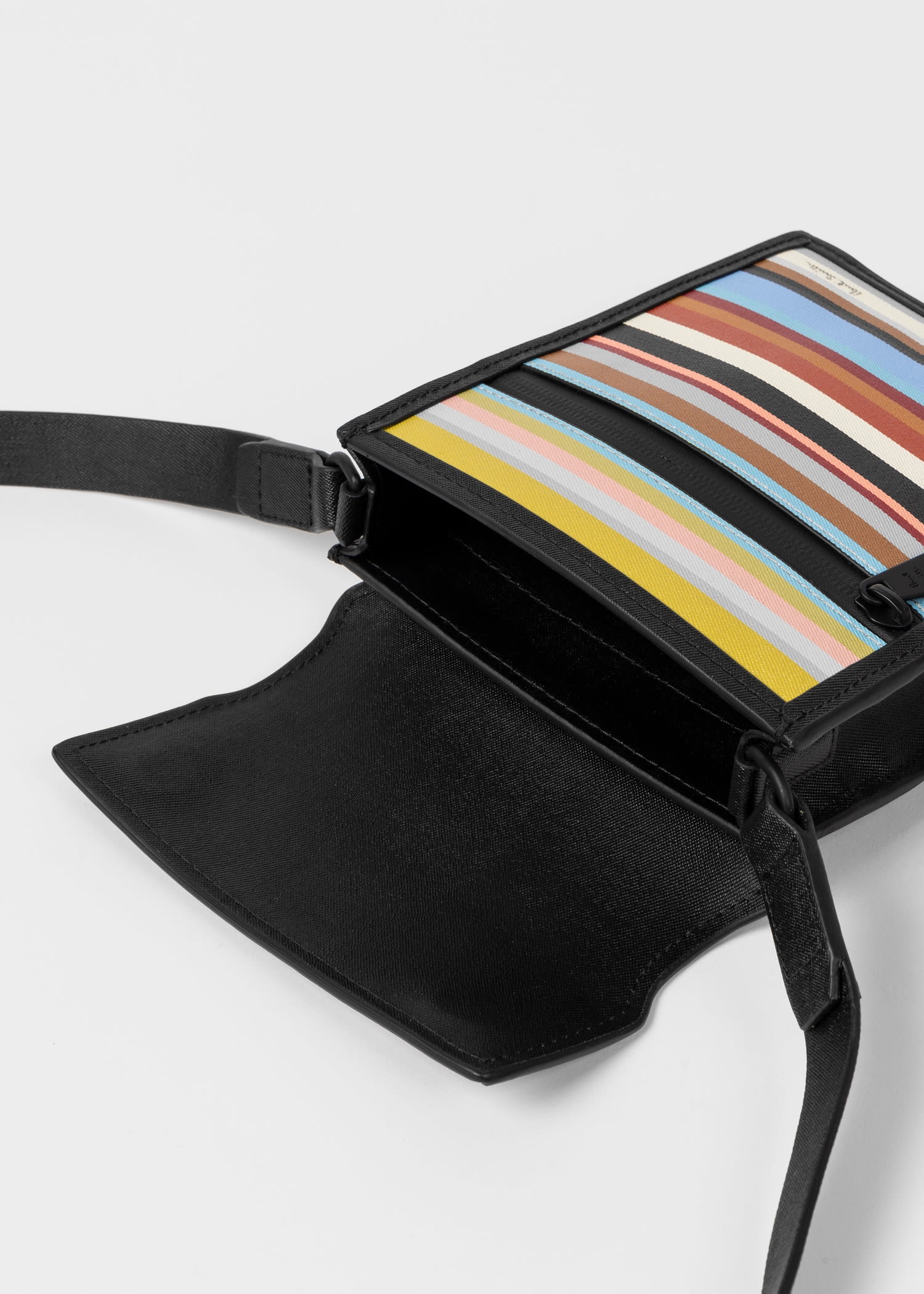 Paul Smith Leather 'Signature Stripe' Cross-Body Bag