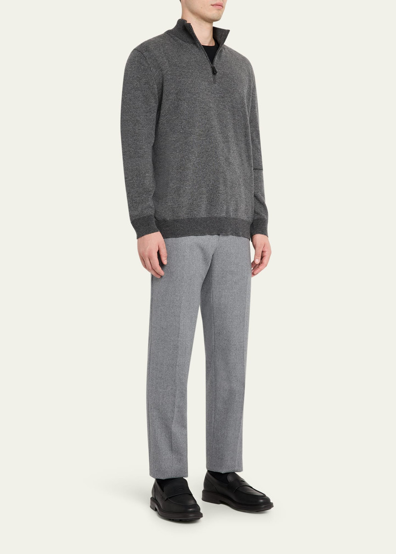 Loro Piana Men's Roadster Cashmere Quarter-Zip Sweater outlook