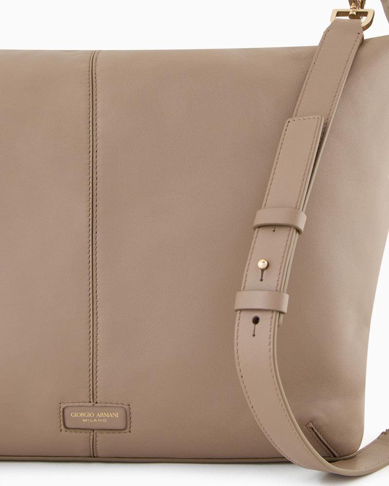 ASV LA PRIMA SOFT LARGE HOBO BAG IN PATENT NAPPA LEATHER 5