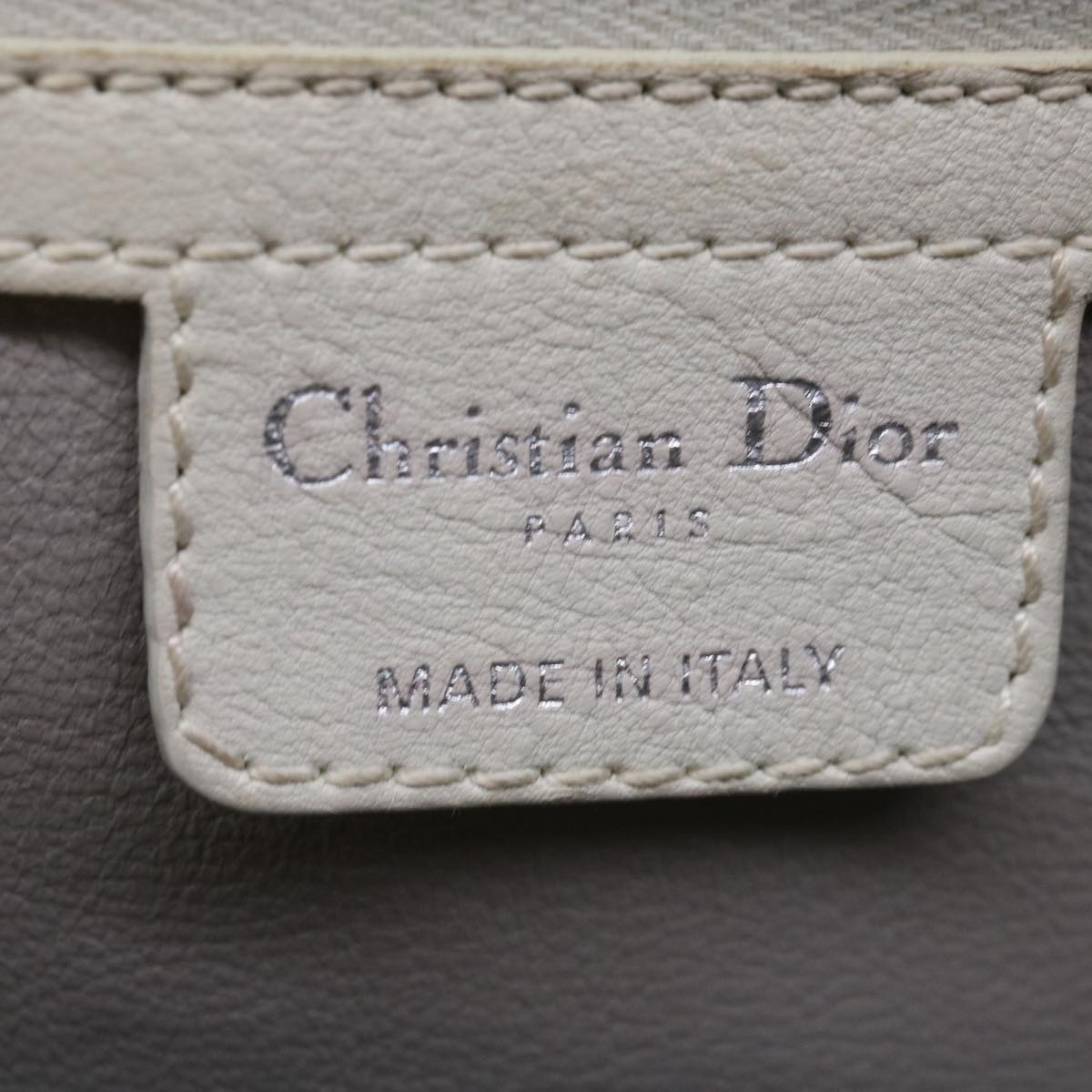 DIOR Tote Bag Leather White - 13