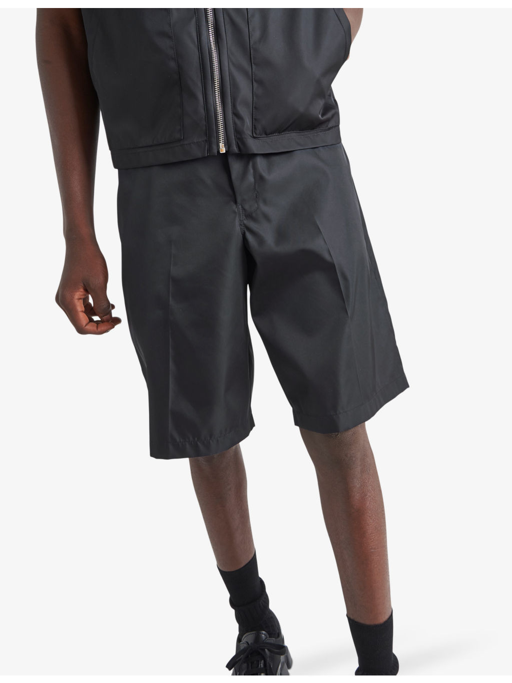 Bermuda brand-plaque recycled-nylon shorts - 3