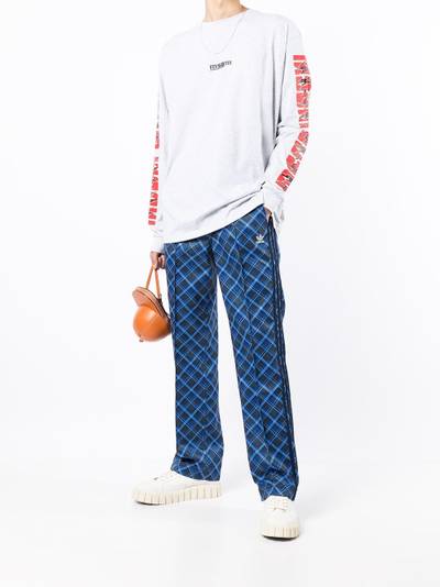 MSGM logo-print long-sleeve T-shirt outlook